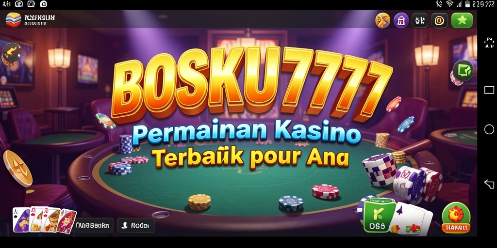 Screenshot utama menunjukkan gameplay seru BOSKU777.