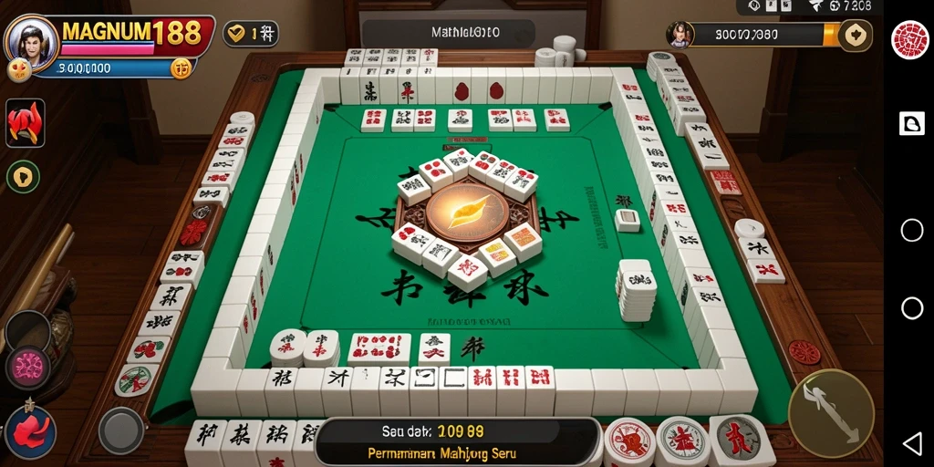 Tampilan screenshot MAGNUM188 menampilkan keseruan bermain Mahjong.