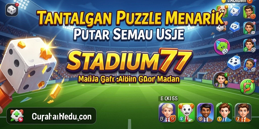 Screenshot gameplay STADIUM77 yang menampilkan teka-teki menarik.