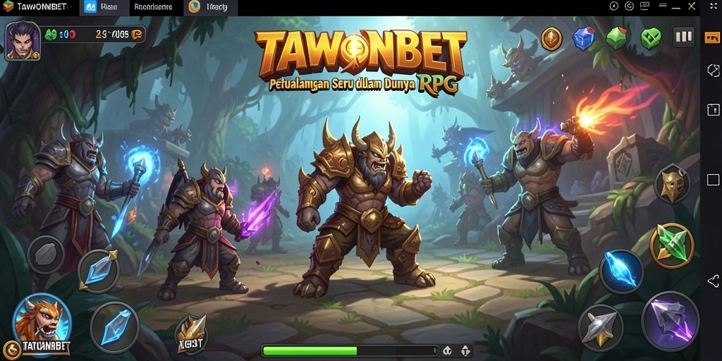 Gameplay menawan TAWONBET dalam petualangan RPG.