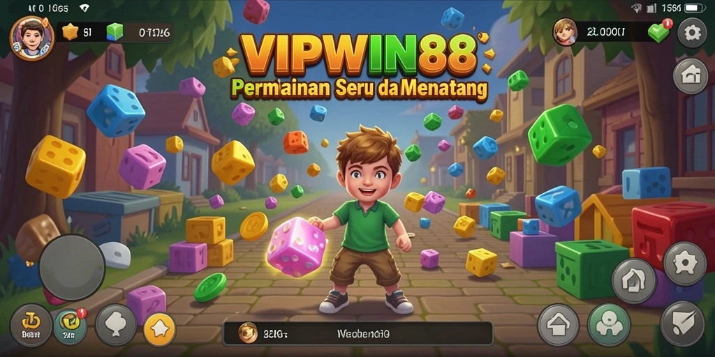 Tampilan gameplay dari VIPWIN88 yang menarik dan penuh warna.